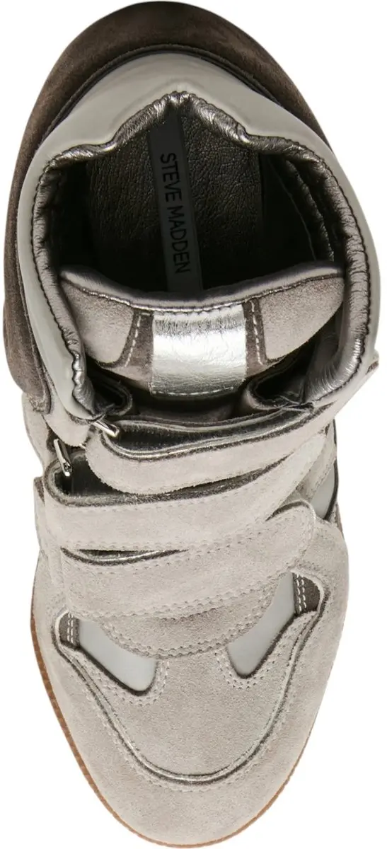 Steve Madden Mavis Dames Sneakers - Grijs - Maat 40 - afbeelding 4 van 6
