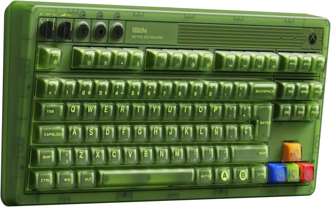 8BitDo Retro Mechanical Azerty Toetsenbord Xbox Edition - afbeelding 2 van 3
