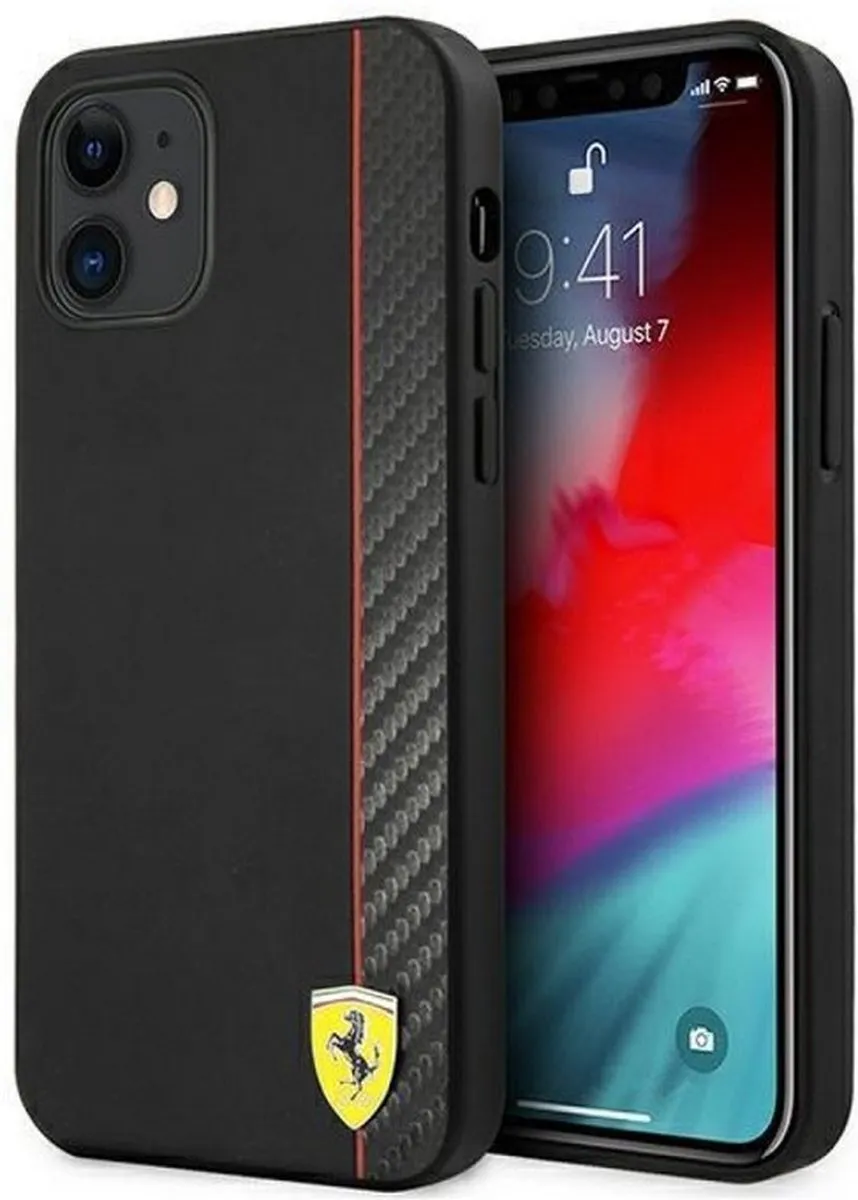 Ferrari Smooth Carbon iPhone 12 Mini Hoes