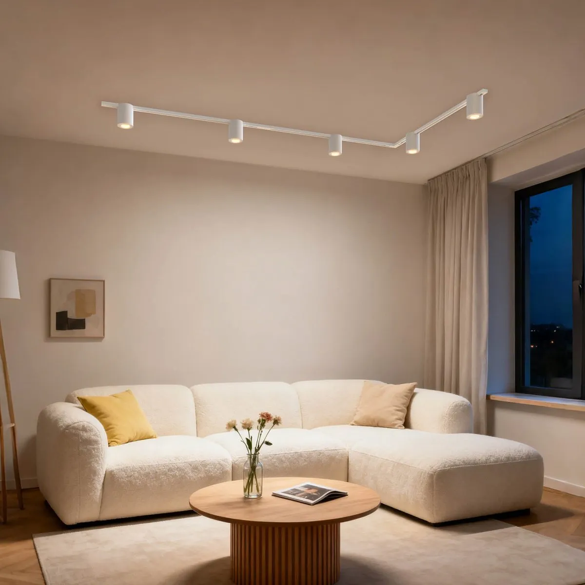 Ledvion 3m LED Railverlichting Set - 5 GU10 Spots - Wit