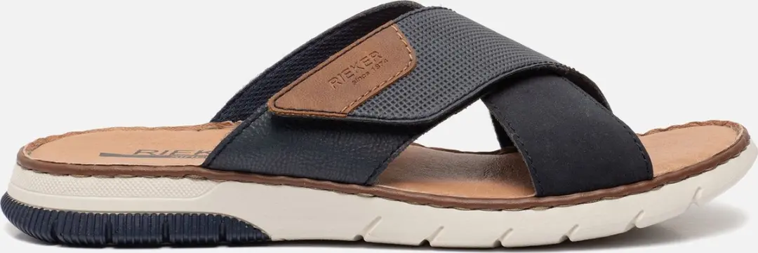 Rieker Slippers blauw Synthetisch