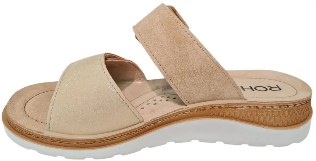 Rohde Dames Slippers 1301 14 - Beige - Maat 41
