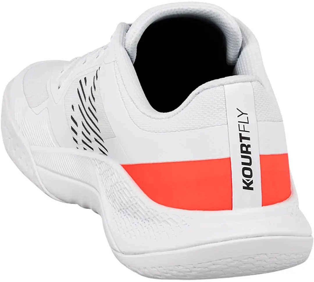 Kempa Kourtfly Three Sneaker 20087606 - 46 - Wit/Zwart/Fluo Rood