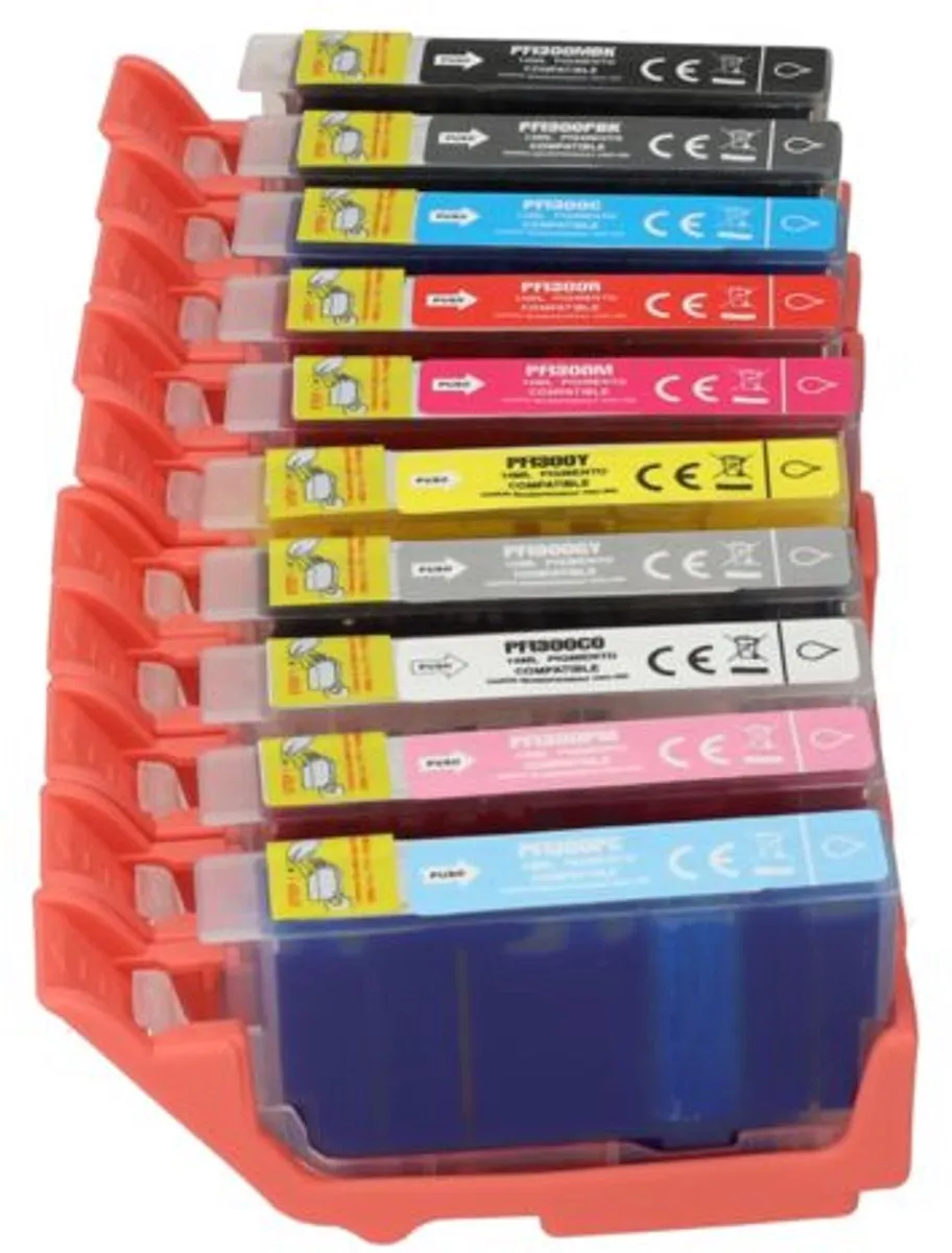 PrintAbout PFI-300 Inktcartridges - 140ml - 10 Kleuren - o.a. Canon