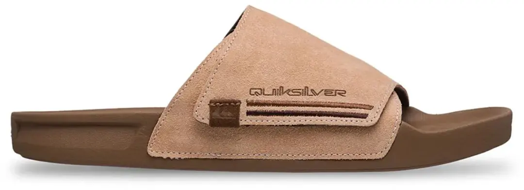 Quiksilver Rivi Suede Slippers Bruin EU 42 Man