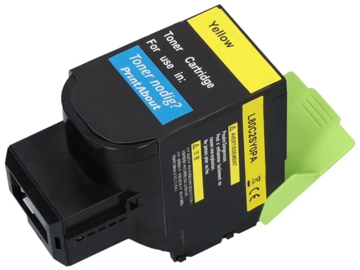 PrintAbout Huismerk 80C2SY0-PA Toner Geel - 2.200 pagina's