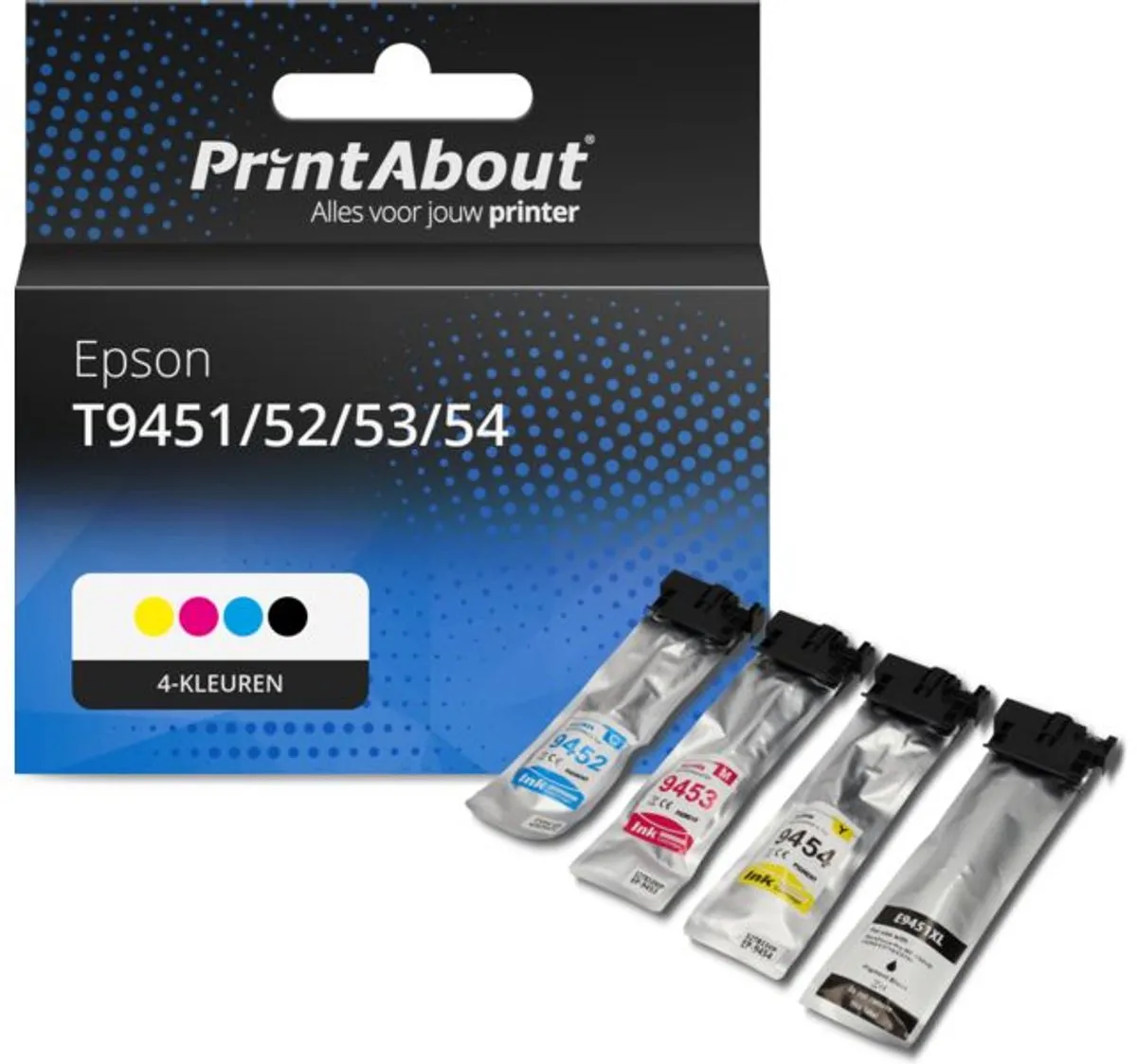 PrintAbout Inktcartridge T9451/52/53/54 4-kleuren XL