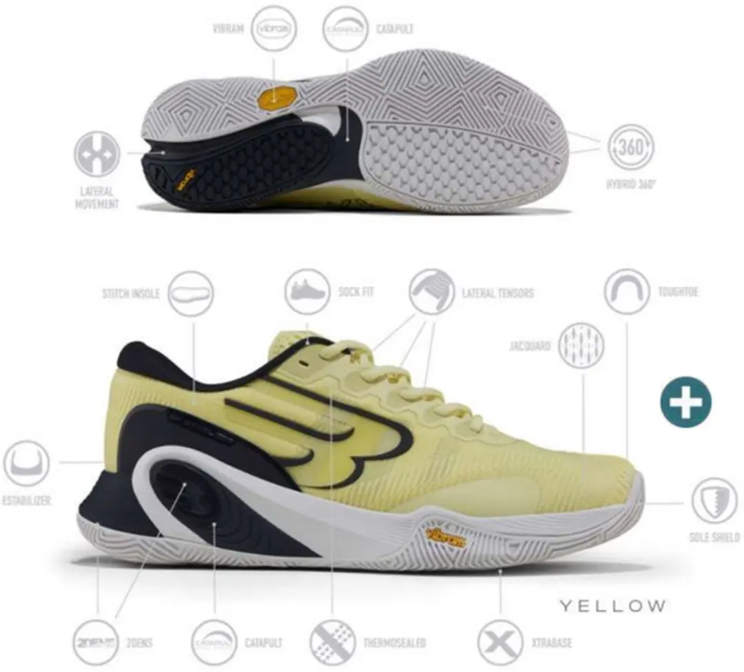 Bullpadel Hack Vibram 26i Padelschoen - 43.5 - afbeelding 6 van 6
