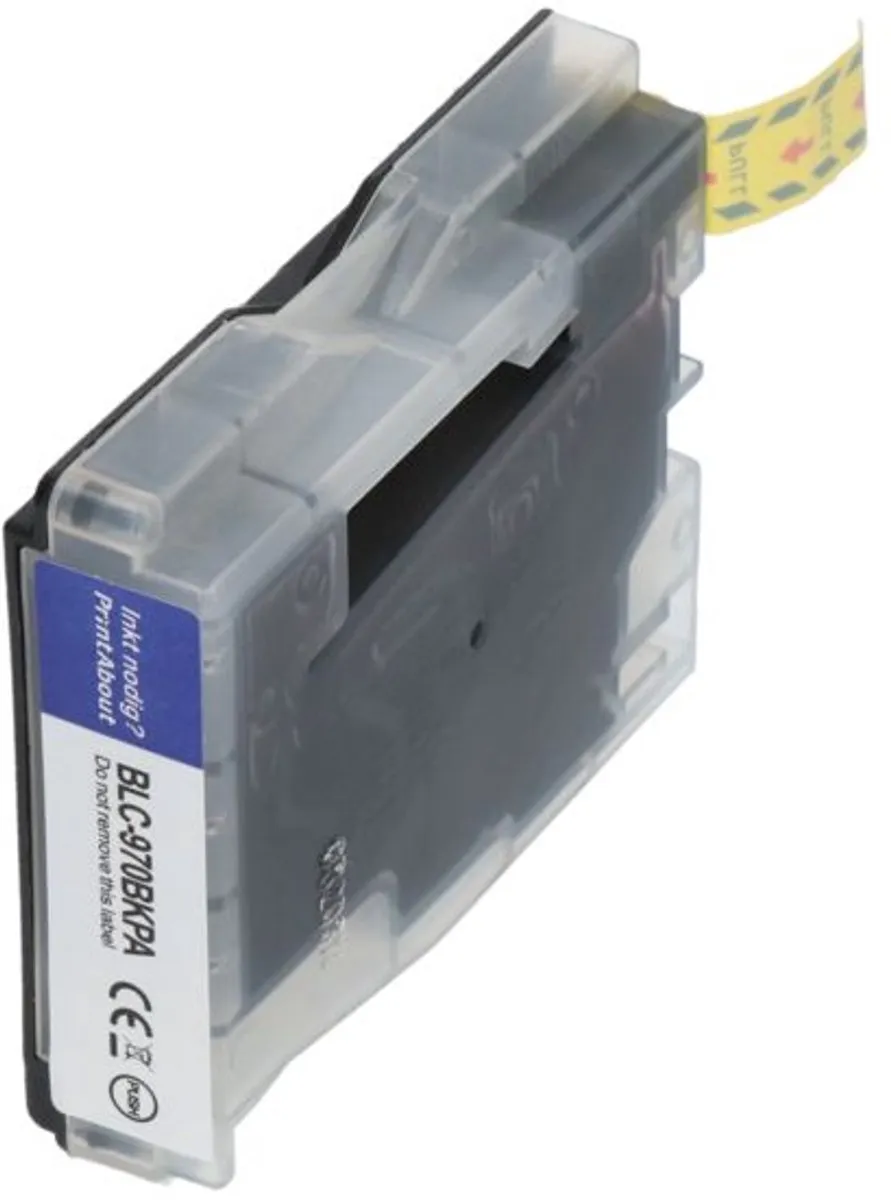 PrintAbout LC-1000BK Inktcartridge - Zwart - 25ml - o.a. Brother