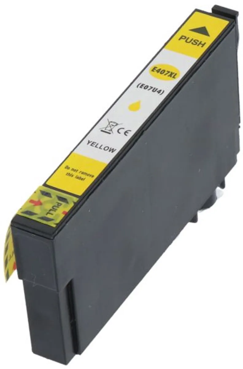 PrintAbout Huismerk Epson 407 Geel C13T07U440-PA - 2100 pagina's