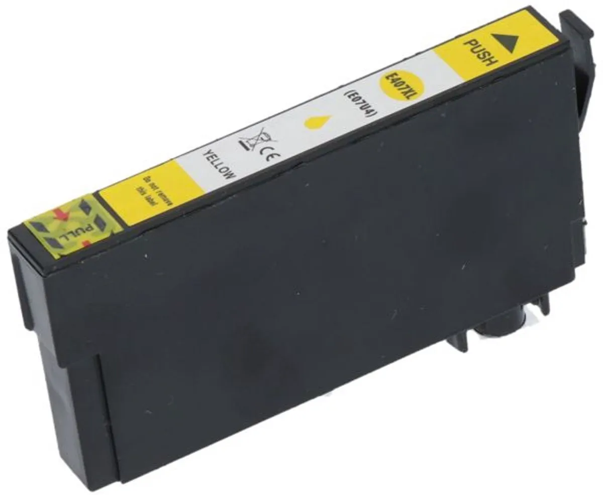 PrintAbout Huismerk Epson 407 Geel C13T07U440-PA - 2100 pagina's