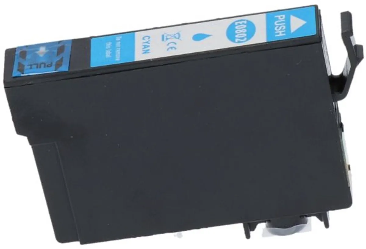 PrintAbout T0802 Inktcartridge Cyaan - 13ml - Epson