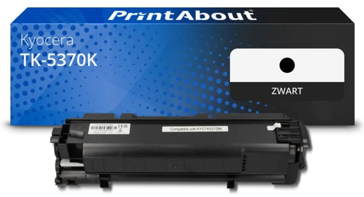 PrintAbout Toner TK-5370K Zwart - 7.750 pagina's