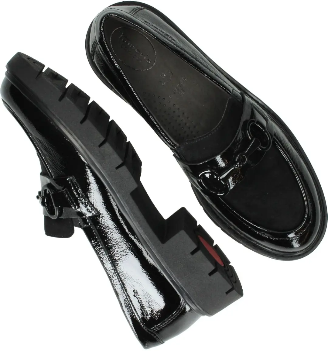 Tamaris Comfort Loafers - Dames - Zwart - Maat:39 - afbeelding 3 van 6