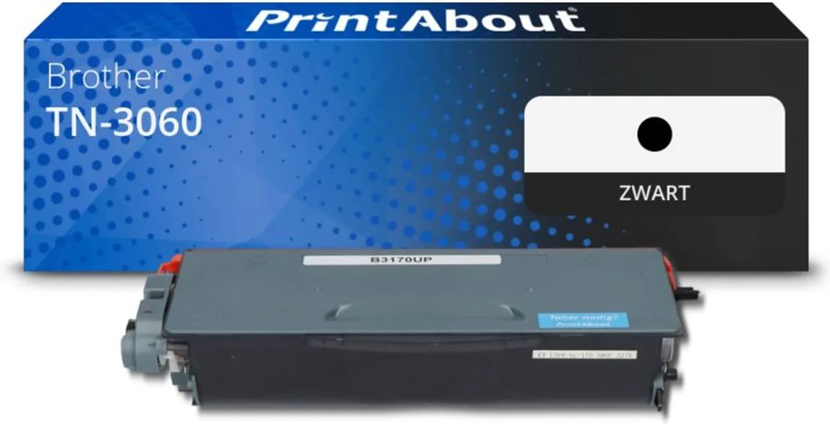 PrintAbout Brother TN-3060-PA Toner - 8.000 pagina's - Zwart