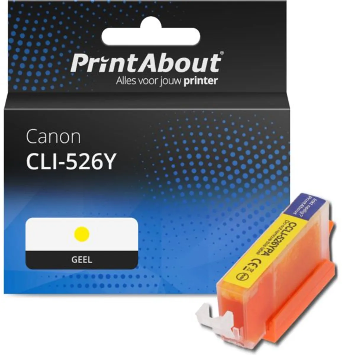 PrintAbout CLI-526Y Inktcartridge Geel - 13ml - o.a. Canon PIXMA