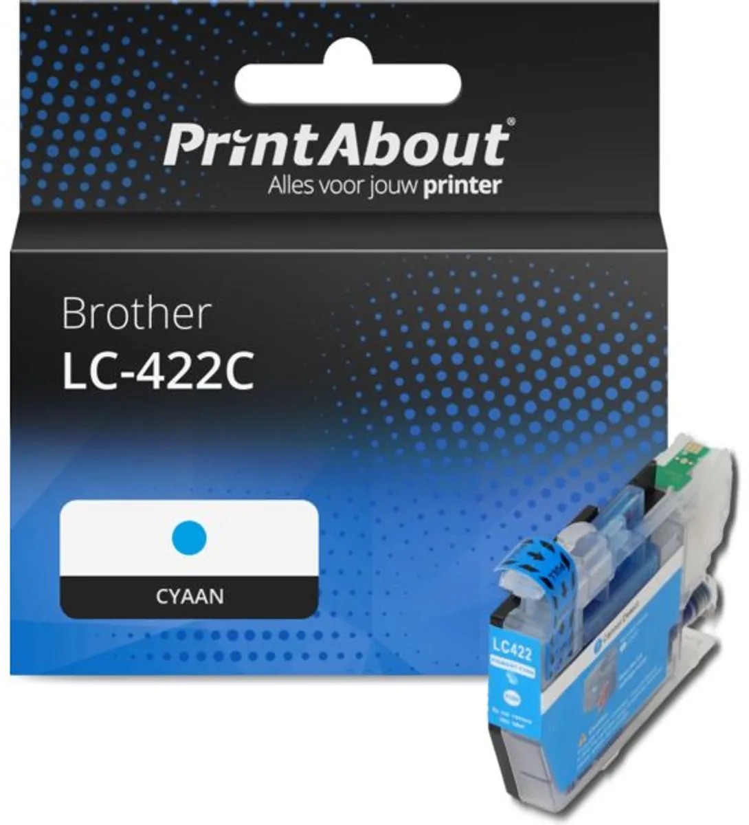 PrintAbout LC-422C Inktcartridge Cyaan - 11ml - o.a. Brother