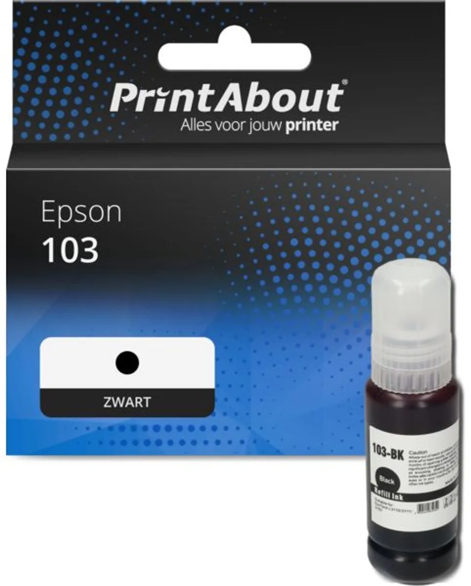 PrintAbout Inktcartridge C13T00S14A Zwart - 5000 pagina's