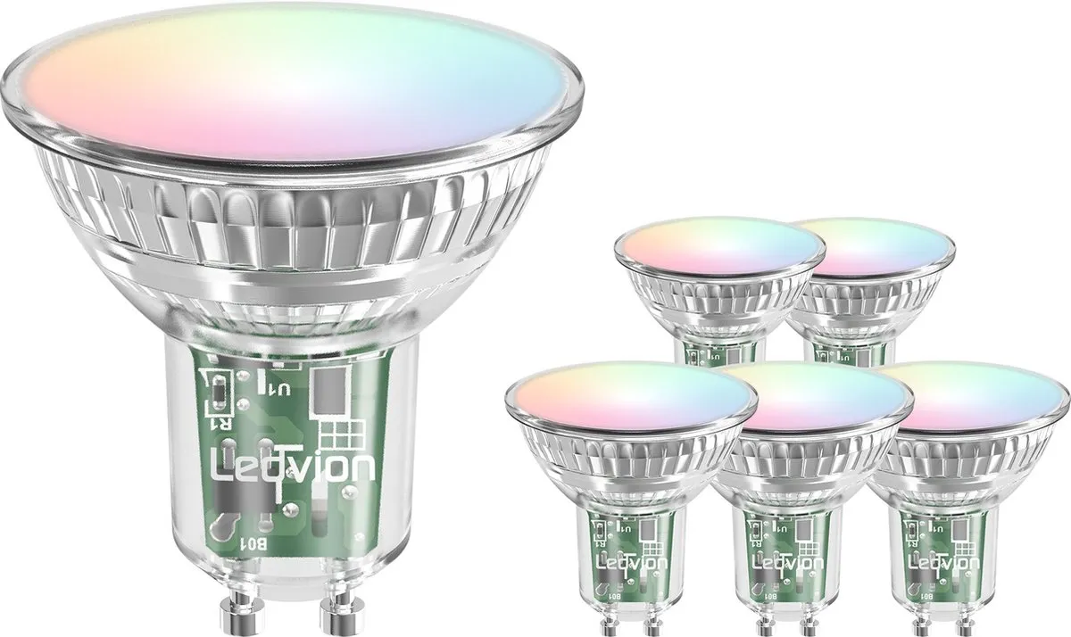Ledvion 6X Smart RGB+CCT GU10 Spot 4,9W