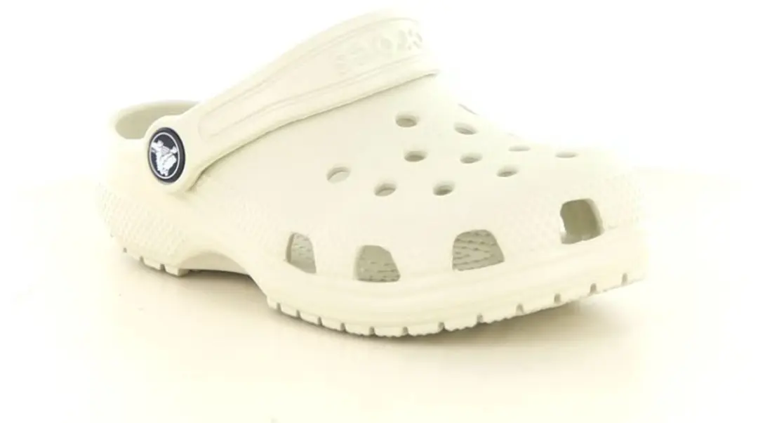 Crocs Classic Instappers Junior - 1 Paar - Crème - Maat 24/25 - afbeelding 2 van 6