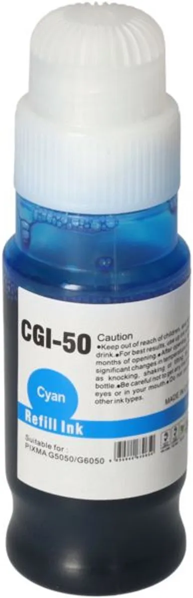 PrintAbout GI-50C Inktcartridge Cyaan - 7700 pagina's