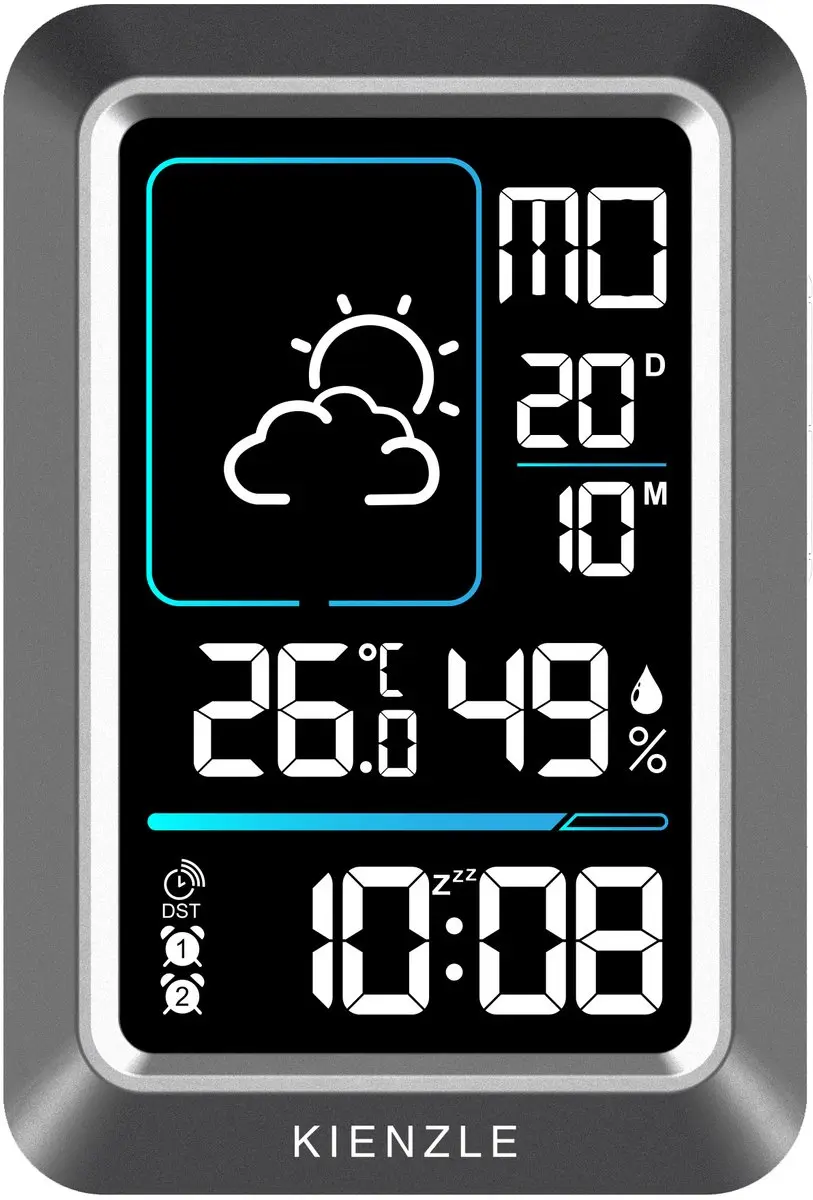 Bresser Kienzle Weerstation Thermo-Hygrometer - Grijs - afbeelding 3 van 6