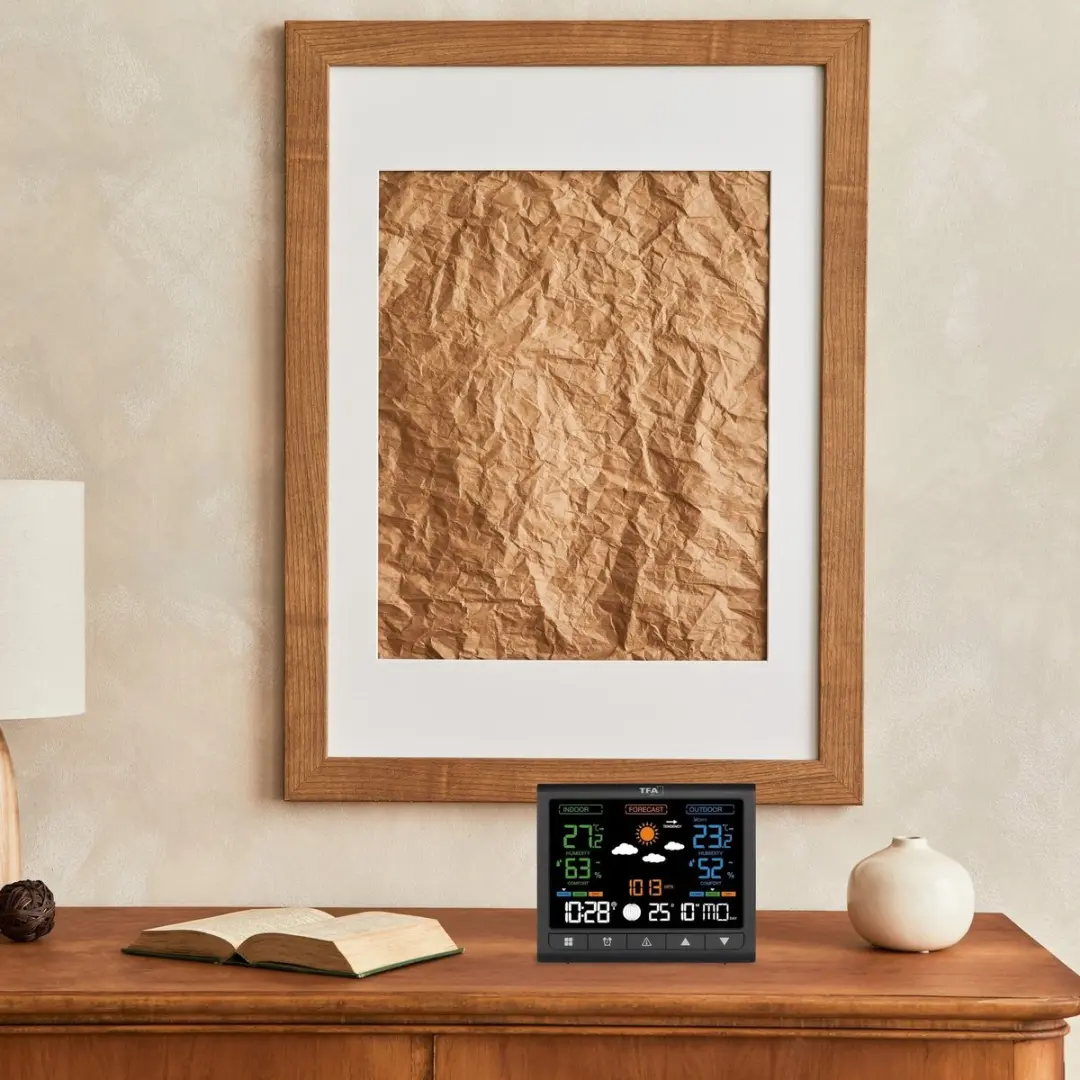 TFA Dostmann CONTRAST 35.1171.01 Draadloos Weerstation - 3 Sensoren - Zwart