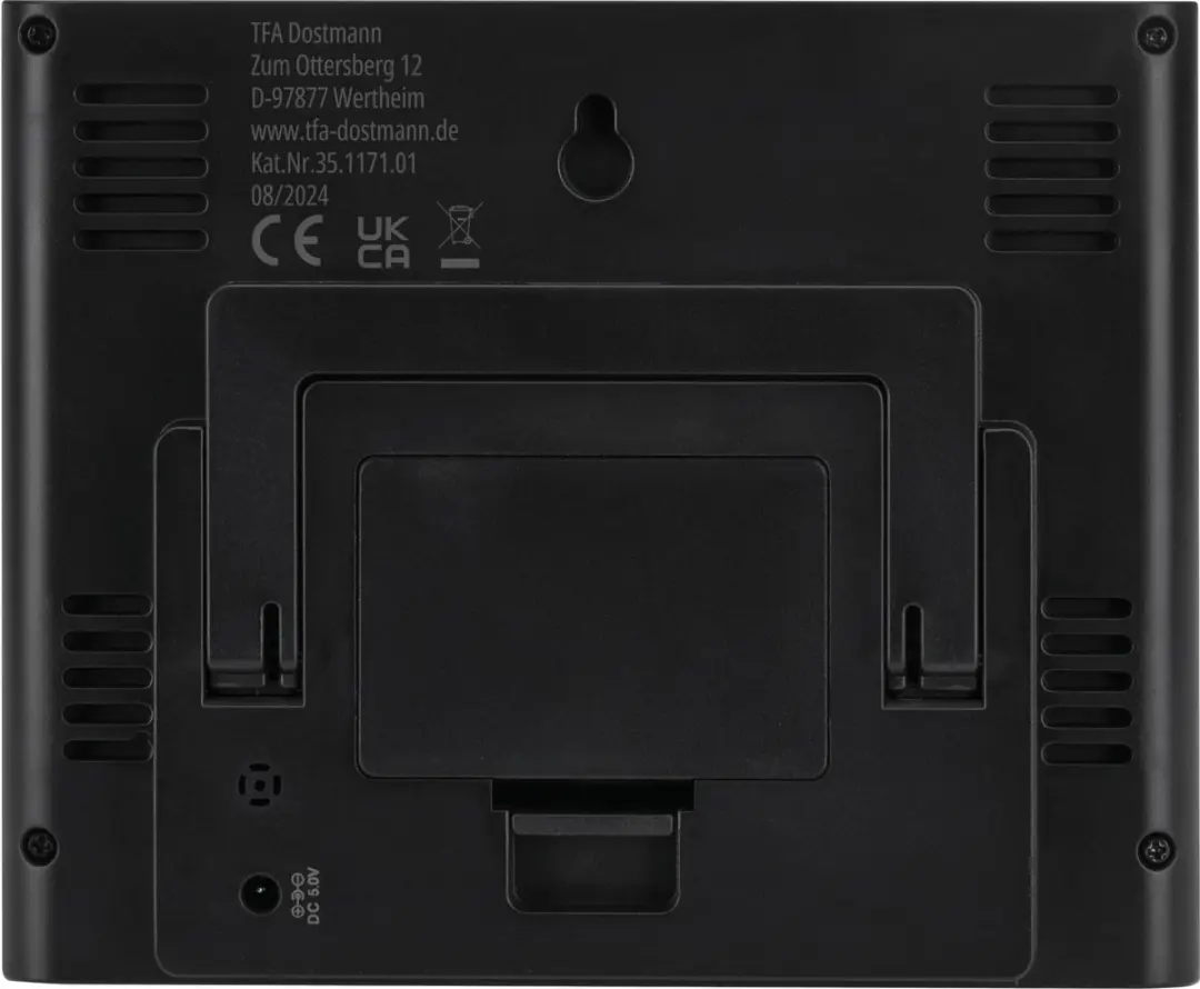 TFA Dostmann CONTRAST 35.1171.01 Draadloos Weerstation - 3 Sensoren - Zwart