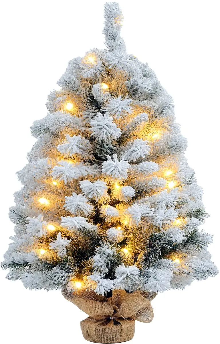 HOMCOM Kerstboom Kunststof, metaal 47L x 47B x 92H cm Groen