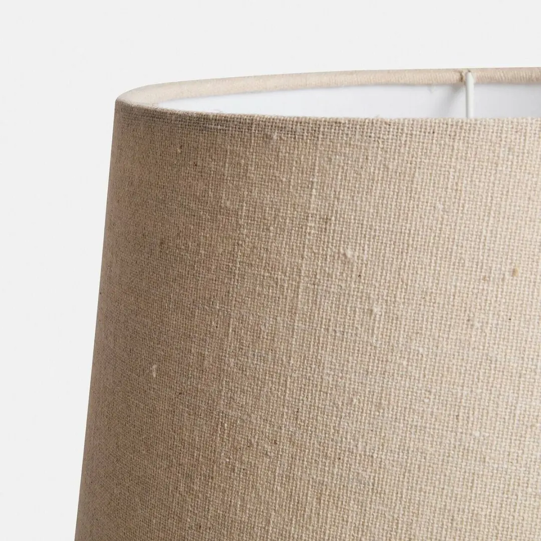 Loberon Tischlampe Mikes - 25W - Ø25.5cm - Bruin/Beige