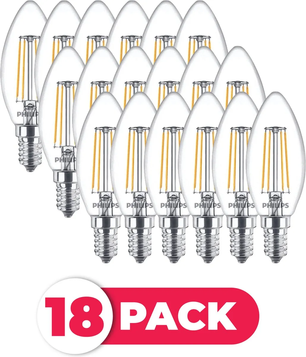 Philips LED Filament E14 4.3W Warm Wit