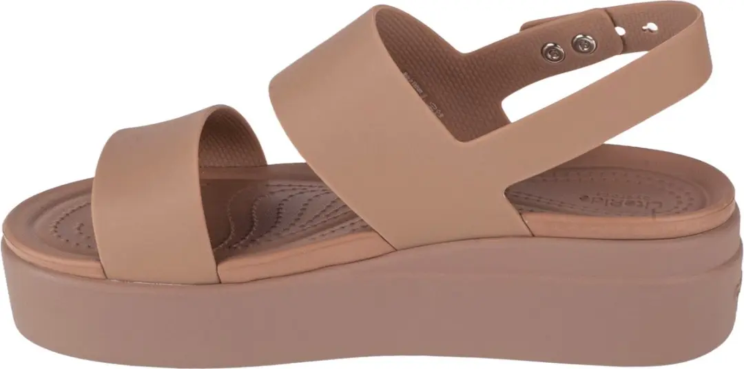 Crocs Brooklyn Low Wedge Sandalen 206453 - Latte/Mushroom - afbeelding 3 van 6