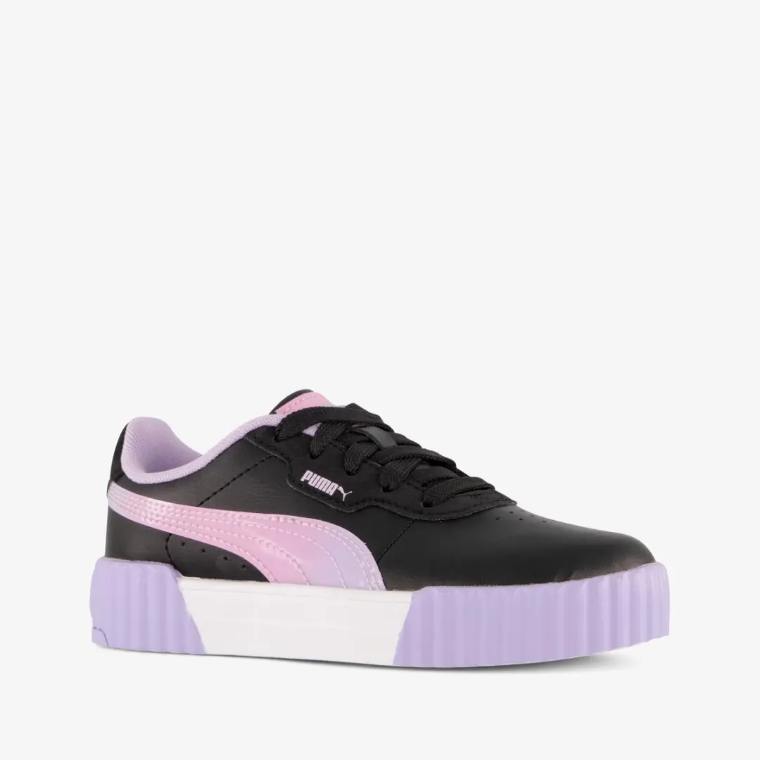Puma Carina 3.0 Faded Glow PS meisjes sneakers zwart paars