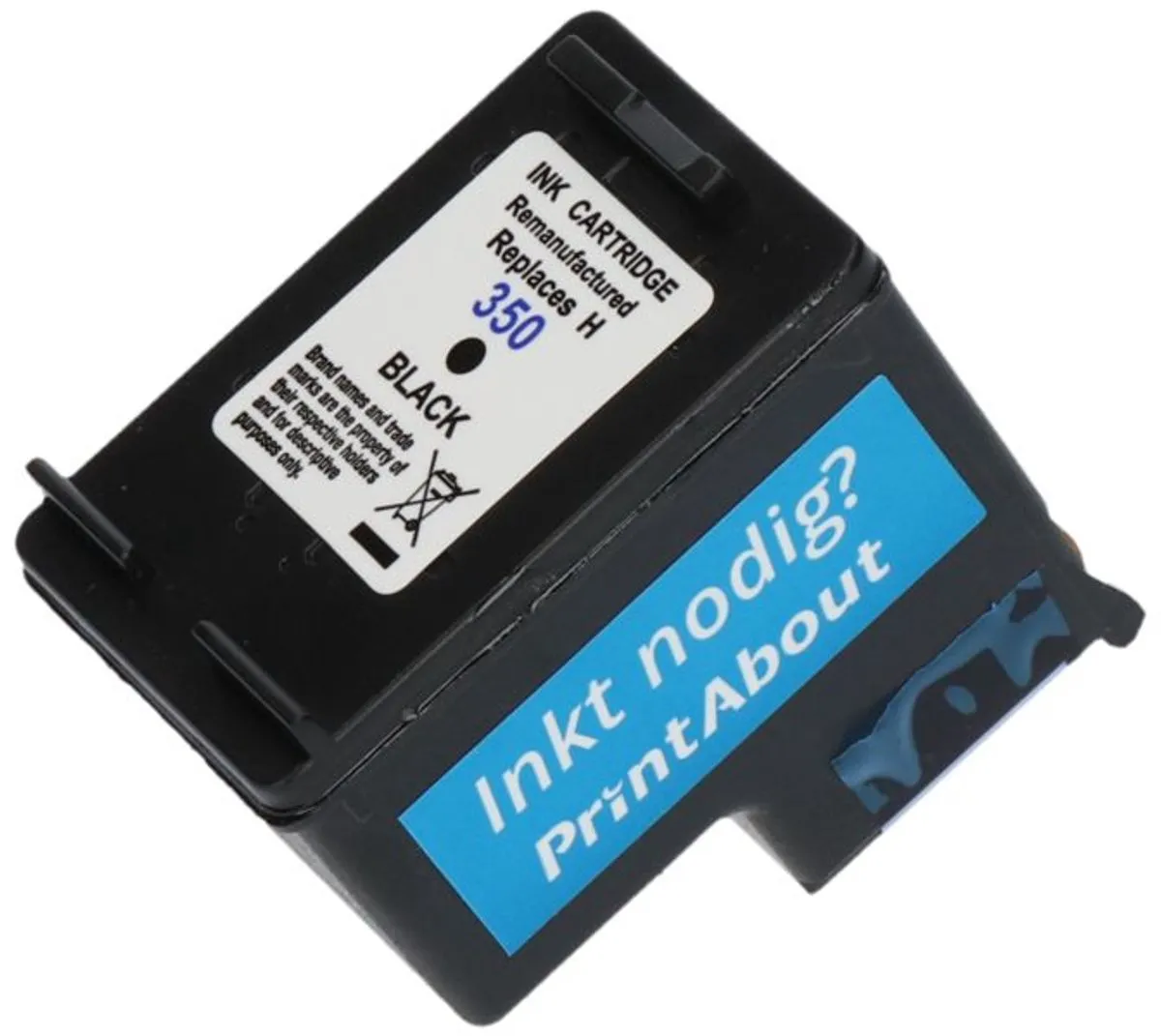 PrintAbout Huismerk HP 350XL Inktcartridge Zwart