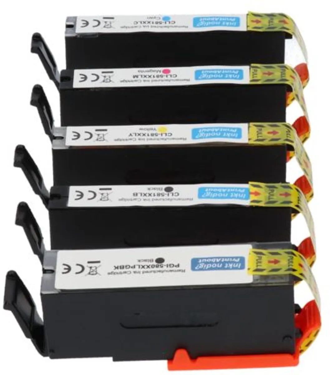 PrintAbout Canon PGI-580/CLI-581 Inktcartridges - 5-kleuren - 20 Stuks