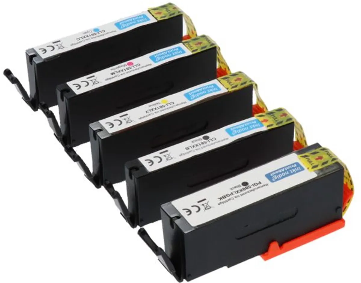PrintAbout Canon PGI-580/CLI-581 Inktcartridges - 5-kleuren - 20 Stuks