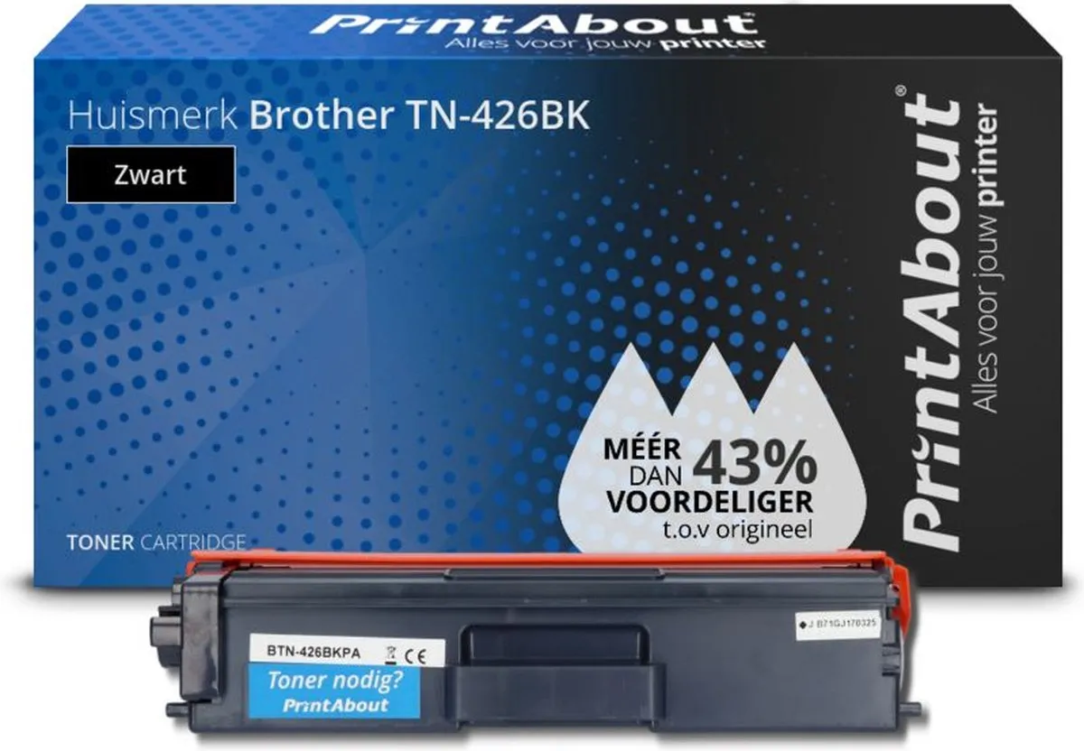PrintAbout Toner TN-426BK Zwart - 10.000 pagina's