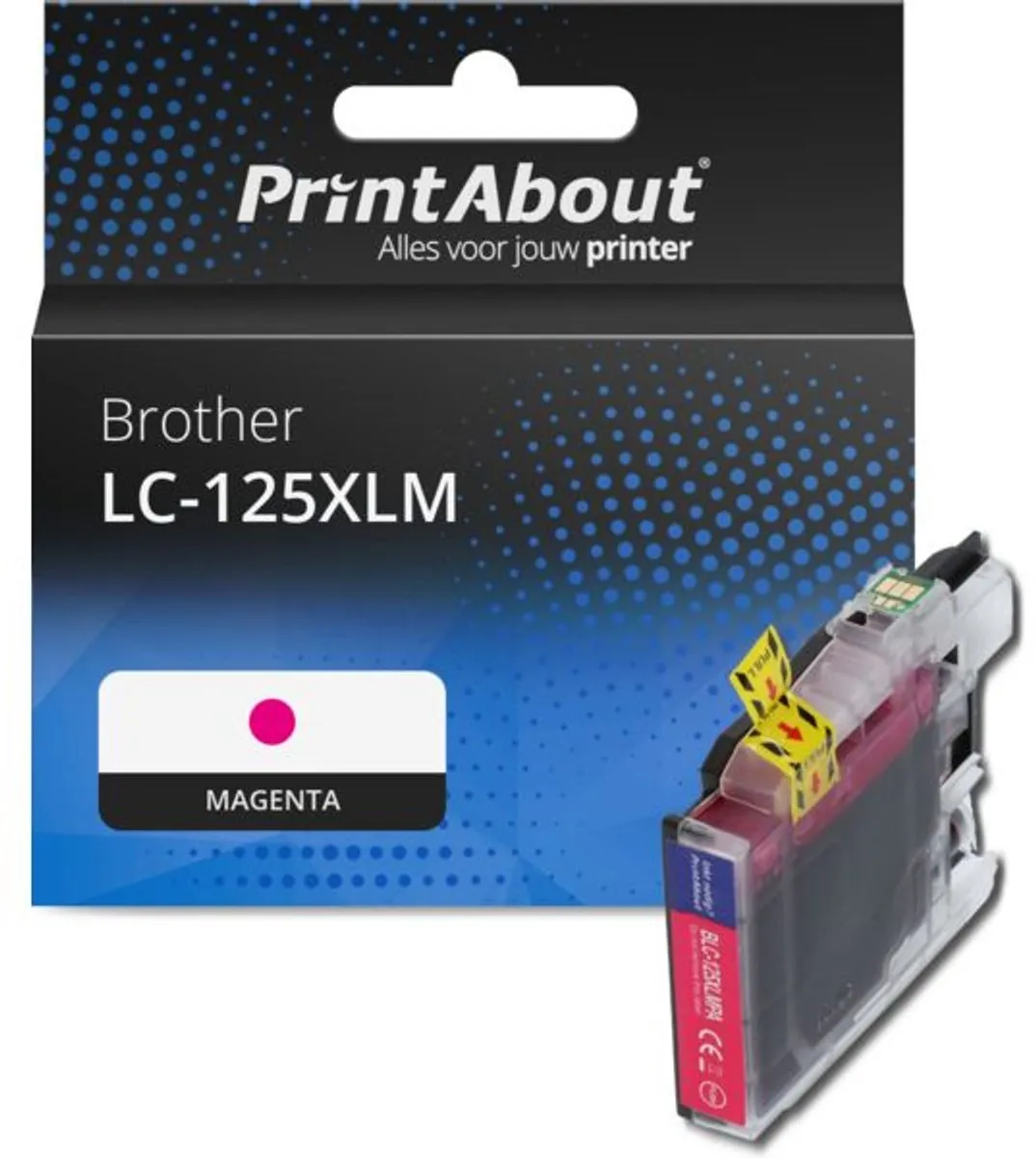 PrintAbout LC-125XLM Inktcartridge Magenta