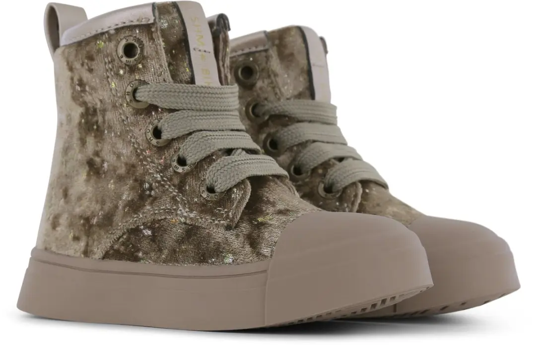 Shoesme Gouden Bikerboot Met Stipjes