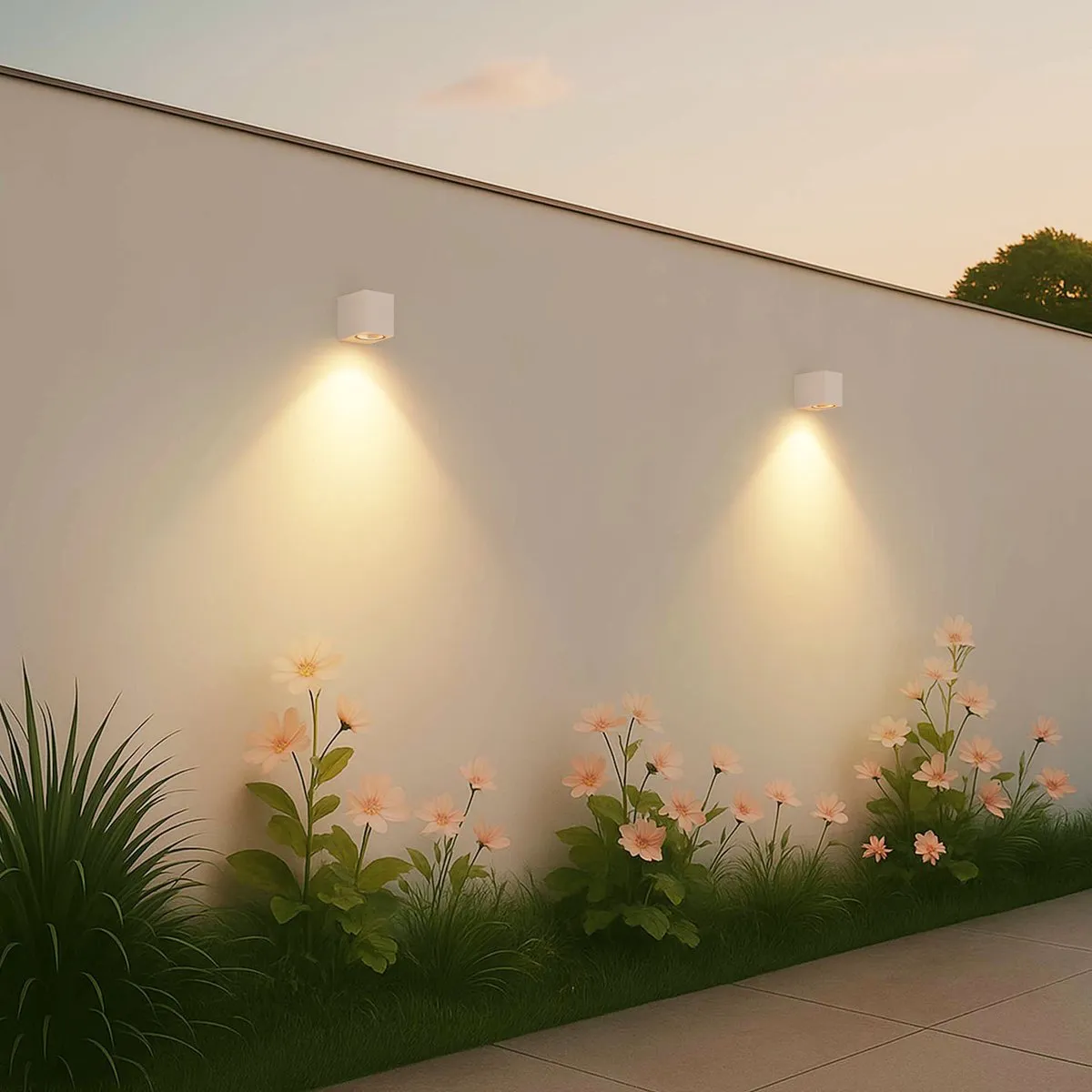 Ledvion Wandlamp San Diego Buiten - Beige - GU10