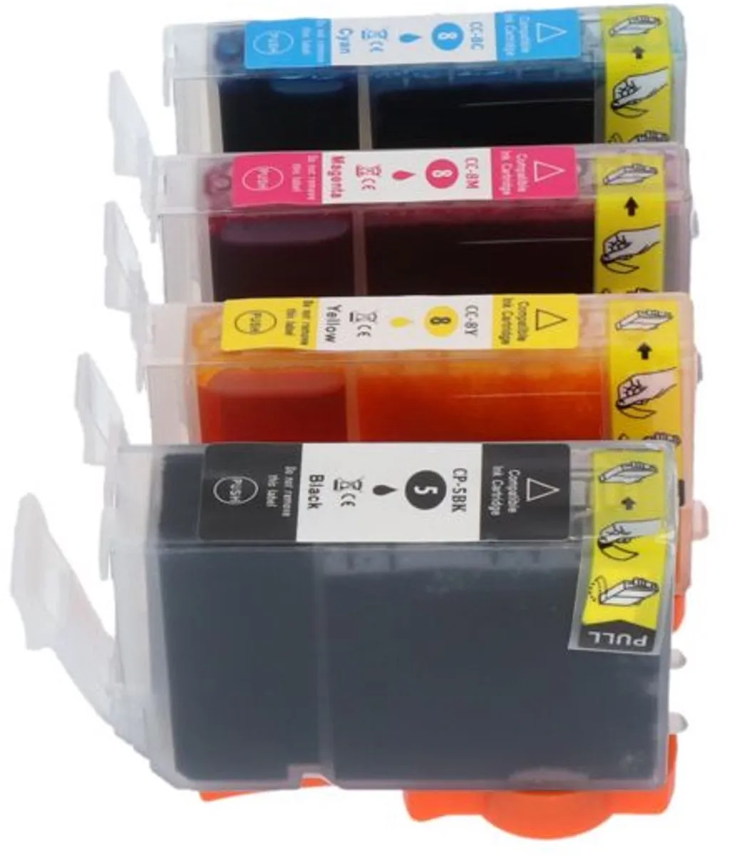 PrintAbout PGI-5BK-PA42 Inktcartridge - 4 Kleuren - 73.5ml - o.a. Canon PIXMA