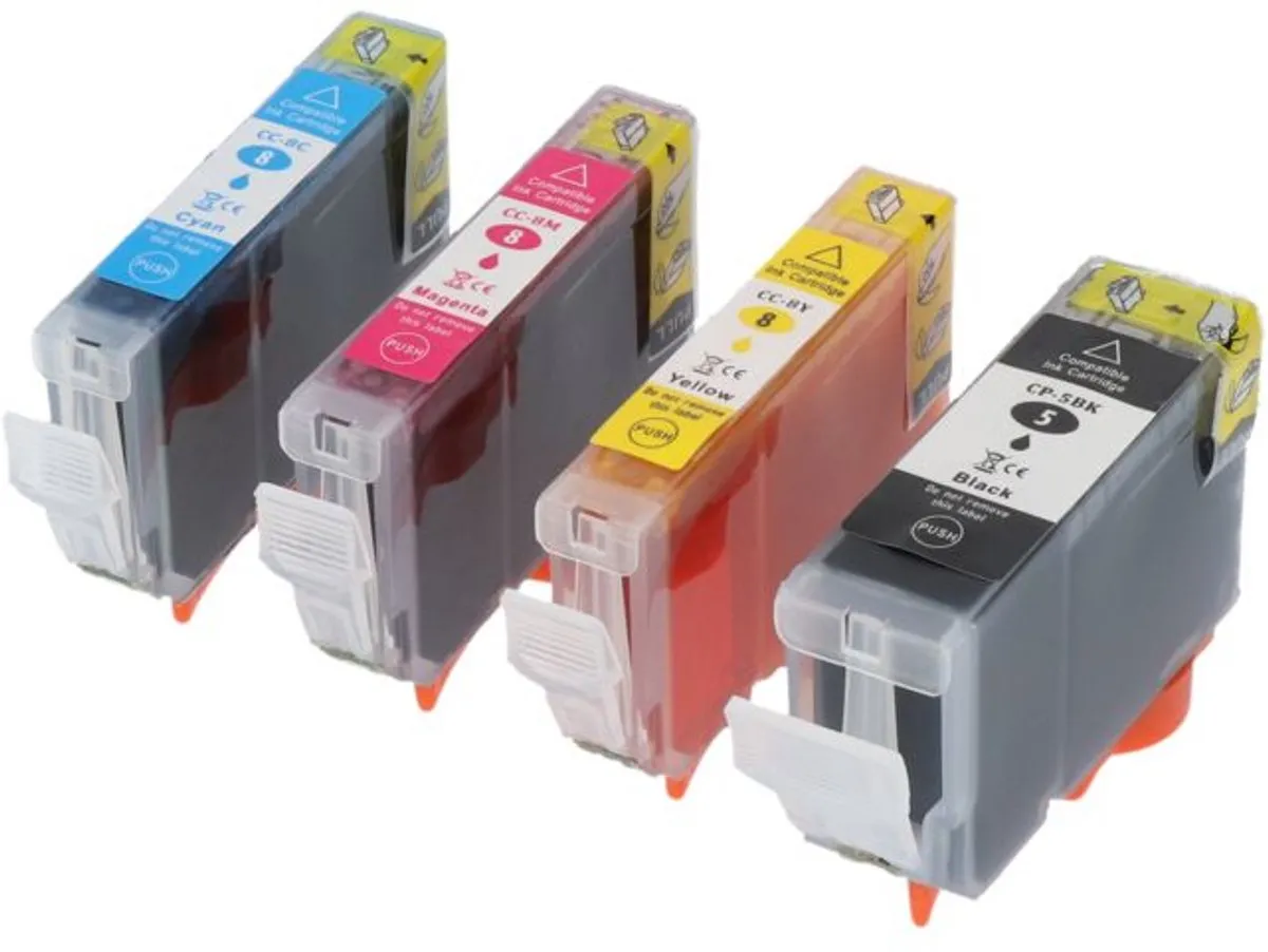 PrintAbout PGI-5BK-PA42 Inktcartridge - 4 Kleuren - 73.5ml - o.a. Canon PIXMA