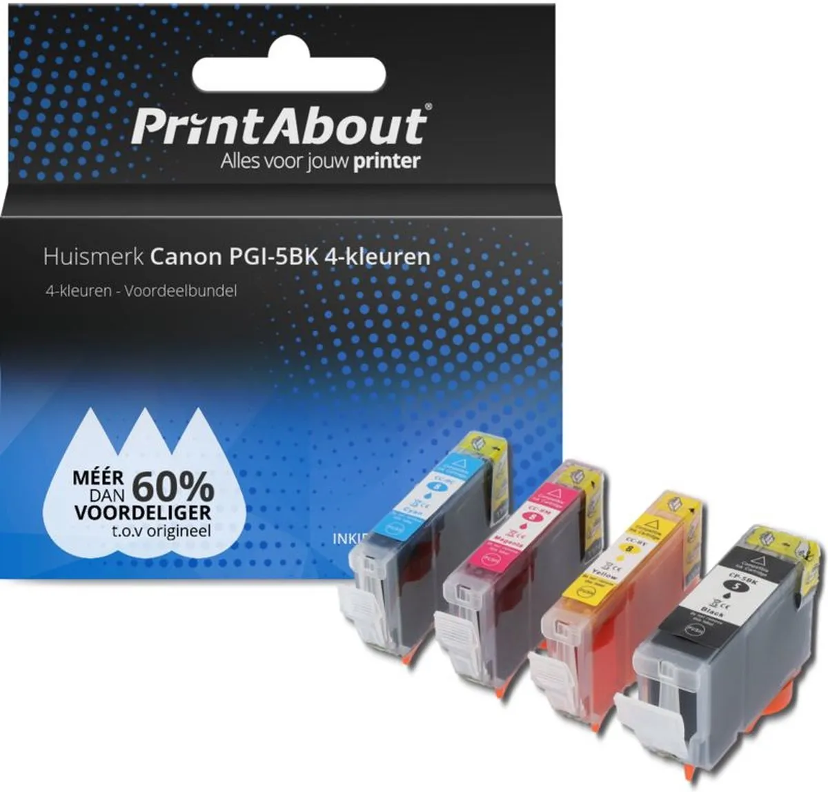 PrintAbout PGI-5BK-PA42 Inktcartridge
