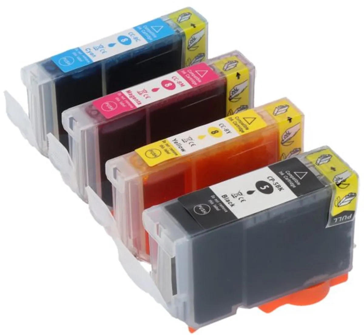 PrintAbout PGI-5BK-PA42 Inktcartridge - 4 Kleuren - 73.5ml - o.a. Canon PIXMA