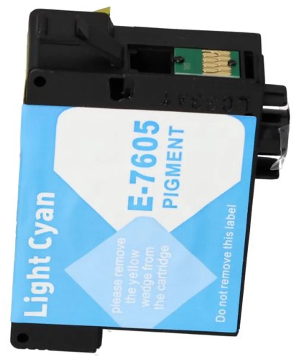 PrintAbout T7605 Inktcartridge Licht-cyaan 35ml - Epson