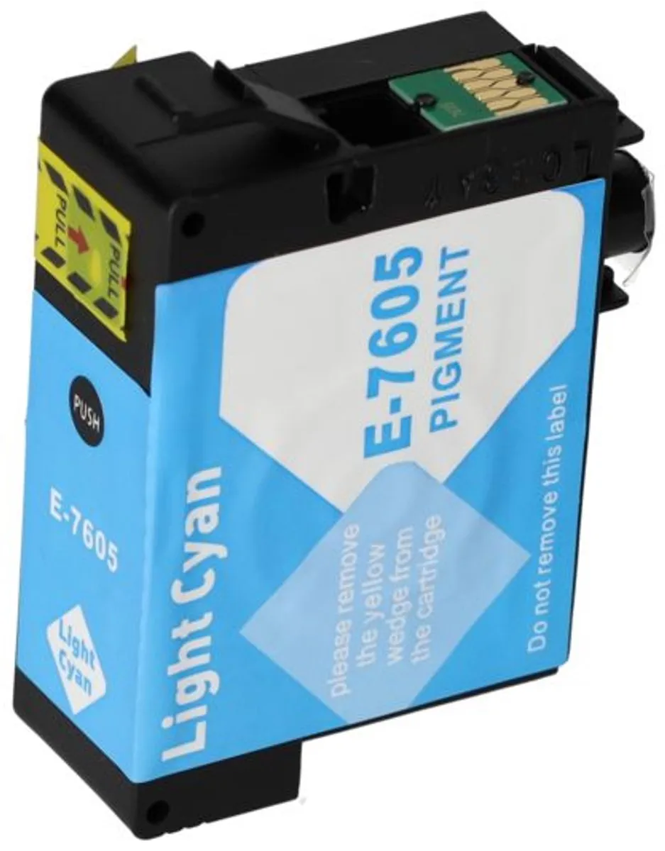 PrintAbout T7605 Inktcartridge Licht-cyaan 35ml - Epson
