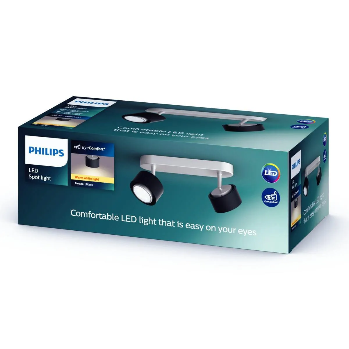 Philips FERANO LED Spot 2x4.3W 24V - Zwart