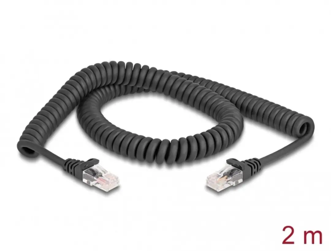 Delock 87993 RJ45 Netwerkkabel CAT 5e - 2m - Zwart - afbeelding 4 van 4