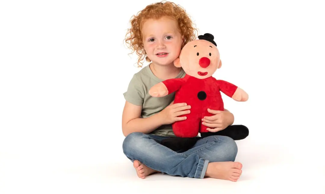 Studio 100 Bumba Bumbalu Pluche Knuffel 40cm - Rood