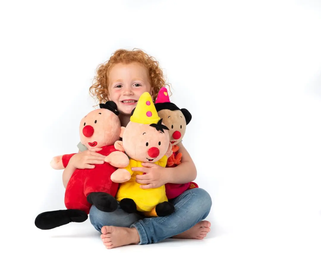 Studio 100 Bumba Bumbalu Pluche Knuffel 40cm - Rood